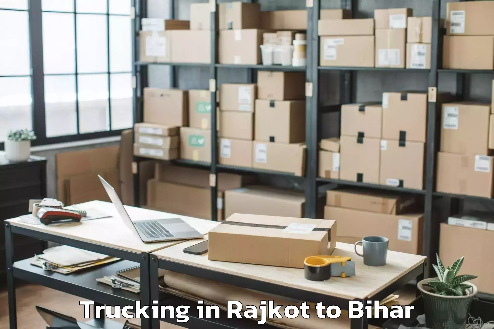 Top Rajkot to Begusarai Trucking Available